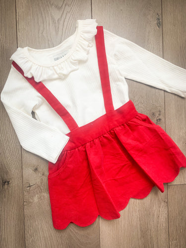 Red Corduroy 2pc Set